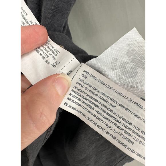 Abercrombie Fitch Top Womens Small Gray Jimi Hendrix Graphic Baby Tee Music Band - Picture 5 of 7